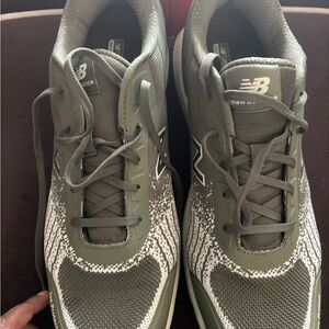 Men's New Balance Speedware Composite Safety Toe EH PR Sz14 D Olive/White